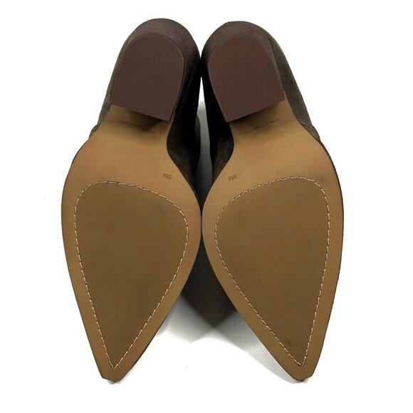 Vince Camuto Grishell Tobacco Brown Suede Ankle Bootie Womens Size 8M New - Picture 10 of 10
